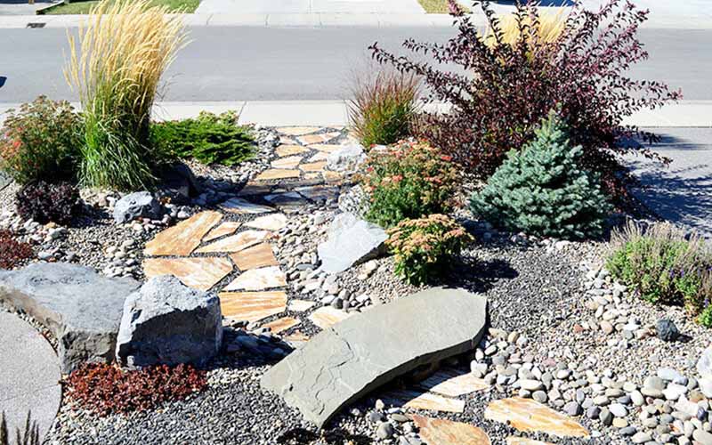 Lethbridge, Alberta, Landscaping, Landscapes, Landscape contractor, Landscape design Lethbridge. Landscape, stone path